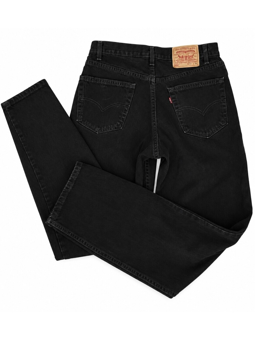 VTG 90's Levi's 550 Relaxed Fit Men's 34x34(31×32.5) Jeans Black USA Classic